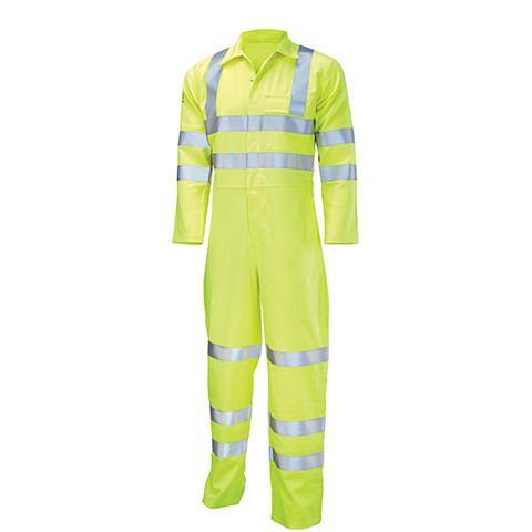 Flame Retardant Hi Viz Boiler Suit Yellow - Azured - Flame Retardant - Lapwing UK